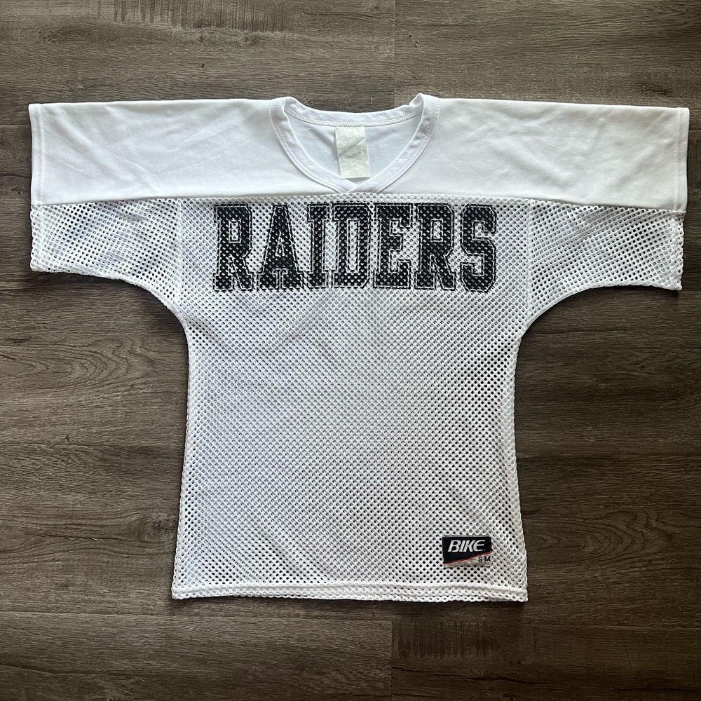 Las Vegas Raiders NFL White Knit Football Practice Jersey Size S/M